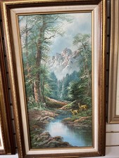 Stunning set of R. Danford Framed Original Oil Painting Set Landscape Nature   picture