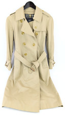 Vintage Burberrys Women's Tan Trench Coat W/ Belt - Nova Check Liner - Size 6 picture