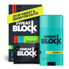 SweatBlock Antiperspirant & Deodorant DRIBOOST System, 10 Wipes + Deo Stick.. picture