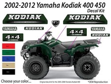 2006 Yamaha Kodiak 400 450 4x4 Emblem OEM Decal Graphics Sticker Kit picture