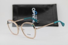 NEW WOOW OPTICAL BREAK FREE 2 0313 CLEAR BROWN BLUE AUTHENTIC EYEGLASSES 52-20 picture