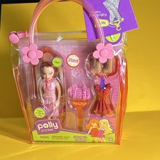 Polly Pocket Fab-tastic Fashions Fashion Doll Set w/ Dress Boots Bag 2008 picture