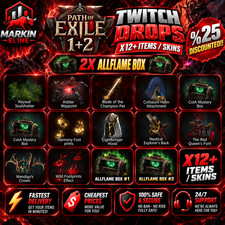 PATH OF EXILE 1+2  [POE] TWITCH DROPS |🔥 X12+ ITEMS / SKINS  - 2X ALLFLAME BOX✅ picture