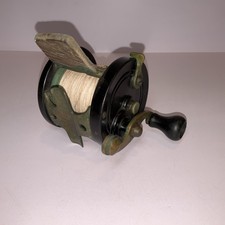 Antique 1930s King Fisher 250 Yard Free Spool Bakelite Fishing Reel Works Great picture