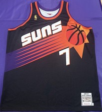 Authentic 1996-1997 Kevin Johnson #7 Mitchell & Ness Phoenix Suns Gold Jersey 56 picture