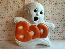 Blow Mold Halloween Decoration Boo Ghost Light Up Grand Venture Spooky picture