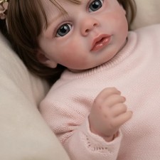 Sweet 20in Lifelike Reborn Baby Dolls Soft Cloth Body Adorable Realistic Newborn picture