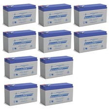 Power-Sonic 10Pack - 12V 9AH SLA Battery Replaces CP1290 6-DW-9 HR9-12 PS-1290F2 picture