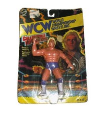 Ric Flair Nature Boy WCW Vintage 90s 1994 Toymakers Action Figure Purple Trunks picture