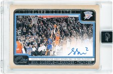 Shai Gilgeous-Alexander Thunder Signed 2024-25 One And One #TMA-SGA #30/49 Card picture