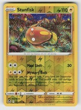 Reverse Holo Stunfisk 055/195 Common Silver Tempest Near Mint picture