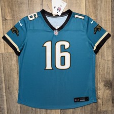 NWT Jacksonville Jaguars Trevor Lawrence Nike Throwback Legend Jersey Women L picture