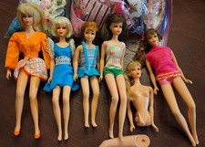 Vintage Francie Barbie & Skipper lot w Vintage Fashions Some Rare picture