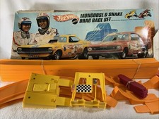 Vintage 1969 Mattel Hot Wheels Mongoose & Snake Drag Race Set w/box (no cars) picture