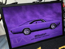 Rare 1994 BF Goodrich Tires Campaign Poster 1969 Dodge Charger Hemi picture