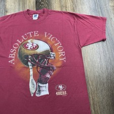 Vintage San Francisco 49ers Shirt Mens XL Red Absolute Victory NFL Football 1996 picture