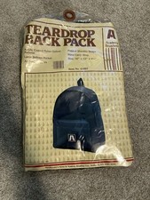 Vintage Academy Broadway Teardrop 90s backpack New With Tags Blue No. 61007 picture
