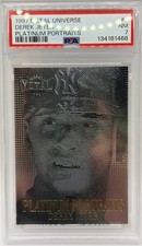 1997 Skybox Metal Universe Platinum Portraits Derek Jeter #4 PSA 7 Yankees HOF picture