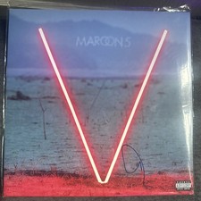 ADAM LEVINE MAROON 5 SIGNED 'V' ALBUM BAS COA AUTOGRAPH #BP10608 picture