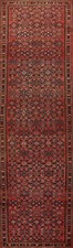 All-Over Geometric Vintage Hand-knotted 16 ft Long Runner Rug Wool Carpet 4x16 picture