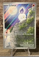 The Pokémon Company Pokemon TCG Litwick 101/086 SV: White Flare IR Holo EN Dmg picture