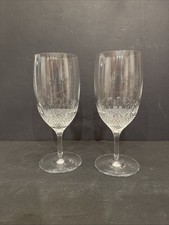 NWOT Waterford Crystal (2) Colleen Essence Iced Tea Goblet Glasses  8.5” picture