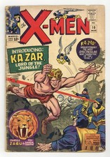 Uncanny X-Men #10 PR 0.5 1965 1st SA Ka-Zar picture
