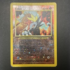Pokemon TCG Entei #34 Black Star WOTC Movie Promo Reverse Holo Card Vintage picture