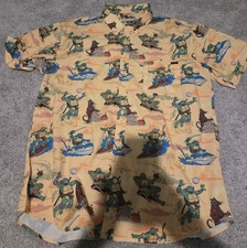 RSVLTS TMNT Cowabunga Covers KUNUFLEX Shirt XL Teenage Mutant Ninja Turtles Men picture