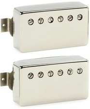 Mojotone '59 Clone Vintage PAF-style Humbucker 2-piece Pickup Set - Nickel Cover picture