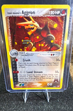 Pokemon Company Team Magma's Aggron 7/95 EX Team Magma vs Aqua Holo 2004 picture