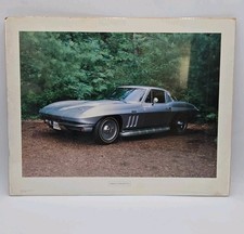1966 Corvette Showroom Poster Dealer Promo Car Photo Vintage Display Silver picture