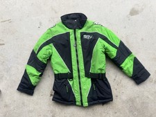 Vintage Team Artic Cat Snowmobile Racing Jacket Youth Classic Neon Colors USA picture