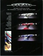 TITAN TI-LITES 5.0 Skateboard Trucks 7.65 Axle fits 7.5-8.0