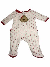 Carter’s Newborn Baby Bodysuit Sleeper With Hearts And Monkey Appliqué picture