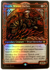 MTG Magda, Brazen Outlaw (Showcase Foil) Kaldheim 312 LP picture