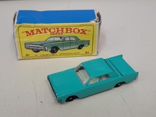 MATCHBOX LESNEY #31 LINCOLN CONTINENTAL IN POOR CONDITION ORIGINAL BOX picture