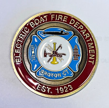 Electric Boat Fire Department Groton CT Challenge Coin picture