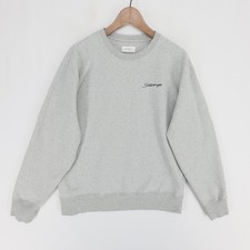 Saturdays NYC Bowery Sweatshirt Mens M Gray Heather Script Logo Crewneck Terry picture