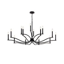 Kichler Malene Chandelier 14-Light Black 52.75