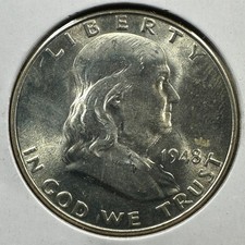 1948-D 50C Franklin Half Dollar (90708) picture