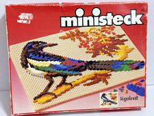 Vintage German Ministeks Vogelwelt Birds Mosaic Tile Craft Box Set with Booklets picture