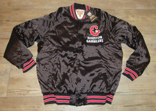 Houston Gamblers Defunct USFL Vintage Style Satin Varsity Jacket size Men's 2XL picture