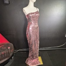 NWT MAC DUGGAL [ 4 ] 93955 One Shoulder Sequin Gown w/ Rhinestone Detail J1069 picture