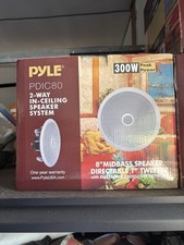 New Pyle PDIC80 300 Watt 8'' Two-Way Ceiling Speaker System MULTIPLE AVAILABLE picture