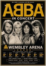 ABBA Wembley Arena Concert A4 350gsm Print picture