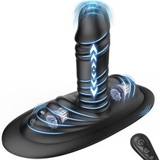 8IN1-Telescopic-Thrusting-Riding -Vibrator-Dildo-for-Men-Massage-Toy-Lubricant picture