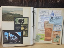 1983 Walt Disney World East Coast Travel Scrapbook River Country EPCOT Tickets picture