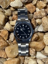 Rolex Explorer 114270 Oyster Bracelet Silver Bezel Classic Mens Watch picture