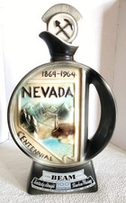 Vintage Jim Beam Nevada Bicentennial 1864-1964 Whiskey Decanter Empty picture